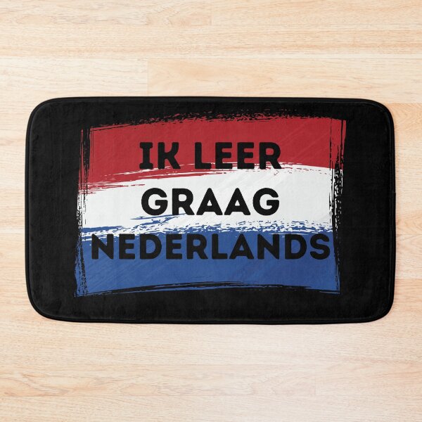 Item preview, I LOVE LEARNING DUTCH Language Quote Flag designed and sold by a-little-ink.