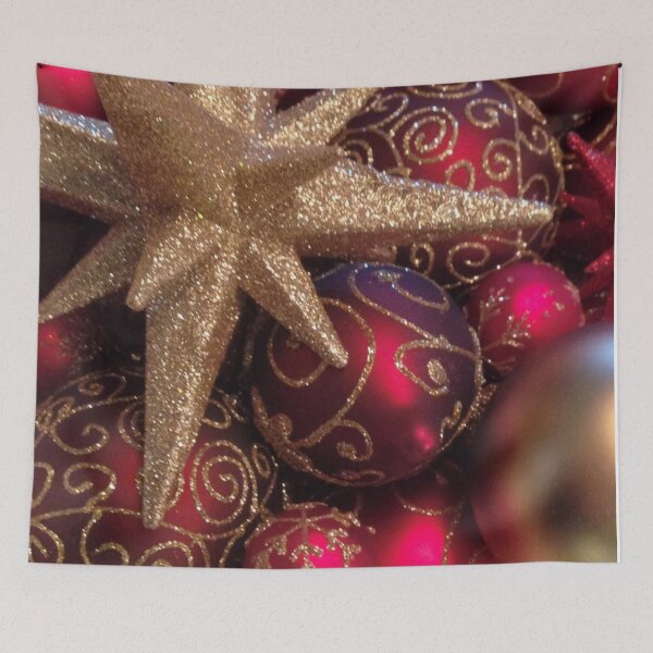 Item preview, Red and Gold Christmas Ornaments designed and sold by InalterataArt.