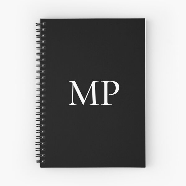 Item preview, MP black and white initials monogramed designed and sold by Abbara.