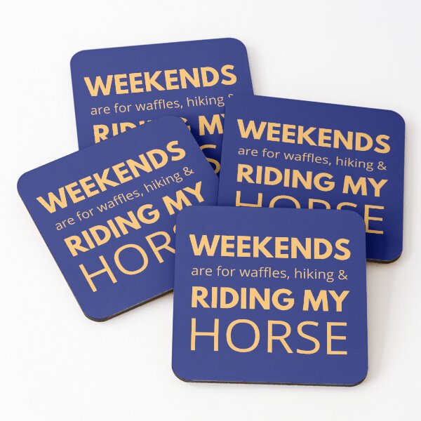 Item preview, Weekends are for Waffles, Hiking, & Riding My Horse | Horse Design designed and sold by cheekygelding.