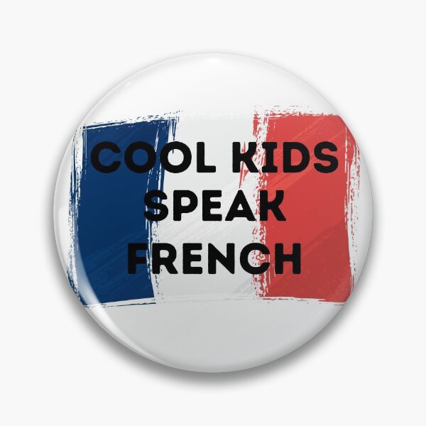 Item preview, COOL KIDS SPEAK FRENCH Language Quote Flag designed and sold by a-little-ink.