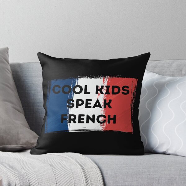 Item preview, COOL KIDS SPEAK FRENCH Language Quote Flag designed and sold by a-little-ink.