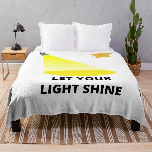 Item preview, Let your light shine - motivational quote designed and sold by Lorify.
