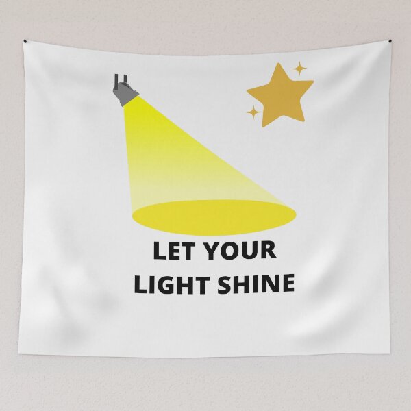 Item preview, Let your light shine - motivational quote designed and sold by Lorify.
