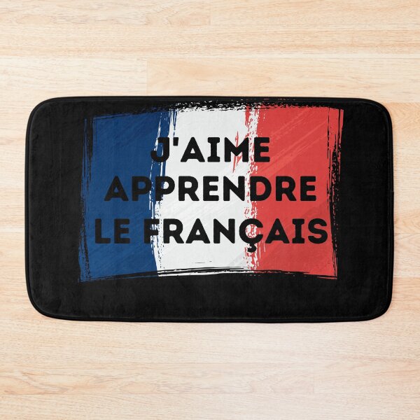 Item preview, I LOVE LEARNING FRENCH Language Quote Flag designed and sold by a-little-ink.