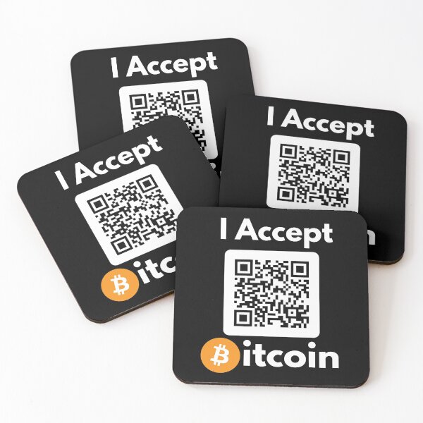 Item preview, I Accept Bitcoin QR Code Original designed and sold by Cryptohaven.