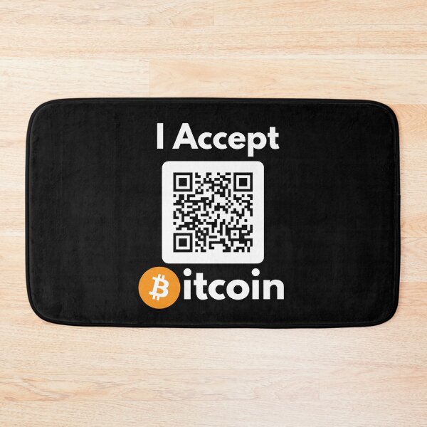 Item preview, I Accept Bitcoin QR Code Original designed and sold by Cryptohaven.