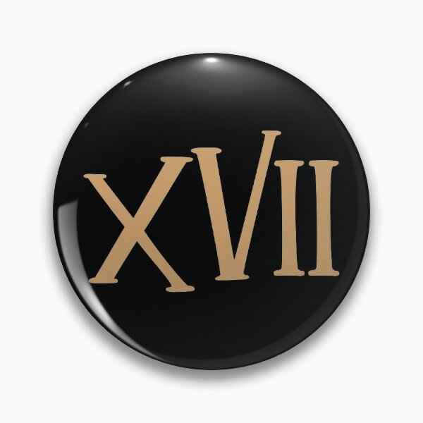 Roman Numeral 6 Gold Lapel Pin CC609G-VI Roman Numerals and 