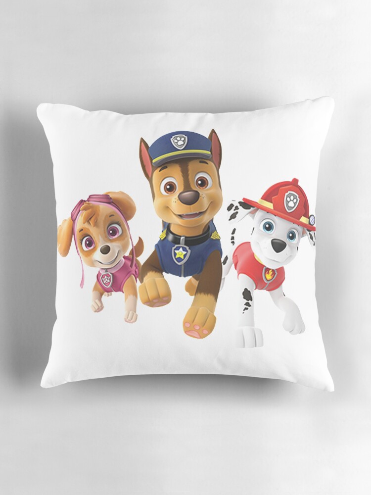 Paw Patrol Marshall Skype and Chase Pillow for Sale by Miguel Araujo Redbubble