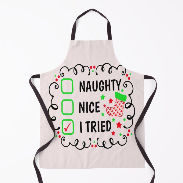 Item preview, Naughty Nice I tried Christmas Gift, Team Nice, Team Naughty Shirt, Funny Christmas designed and sold by Esmilna Castillo.