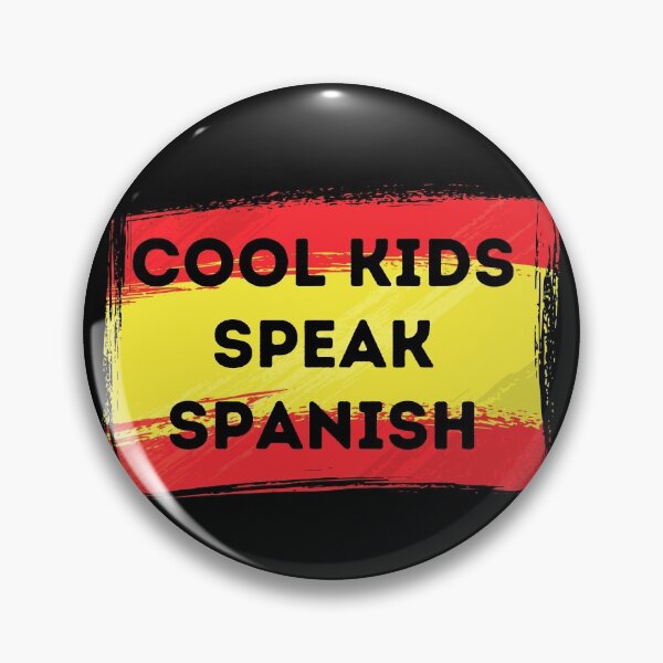 Item preview, COOL KIDS SPEAK SPANISH Language Quote Flag designed and sold by a-little-ink.