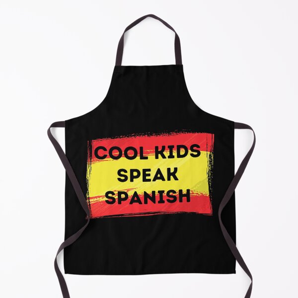 Item preview, COOL KIDS SPEAK SPANISH Language Quote Flag designed and sold by a-little-ink.