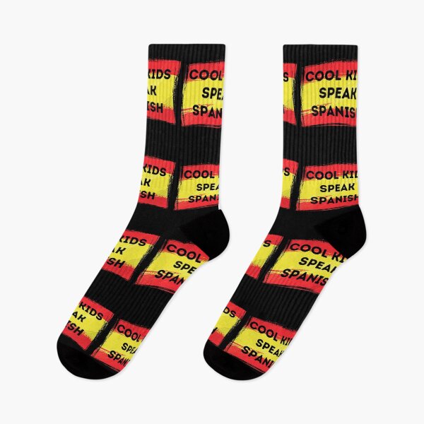 Item preview, COOL KIDS SPEAK SPANISH Language Quote Flag designed and sold by a-little-ink.