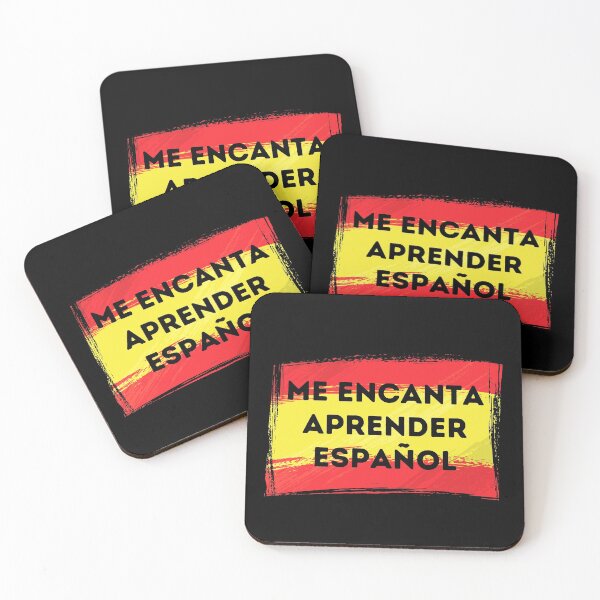 Item preview, I LOVE LEARNING SPANISH Language Quote Flag designed and sold by a-little-ink.