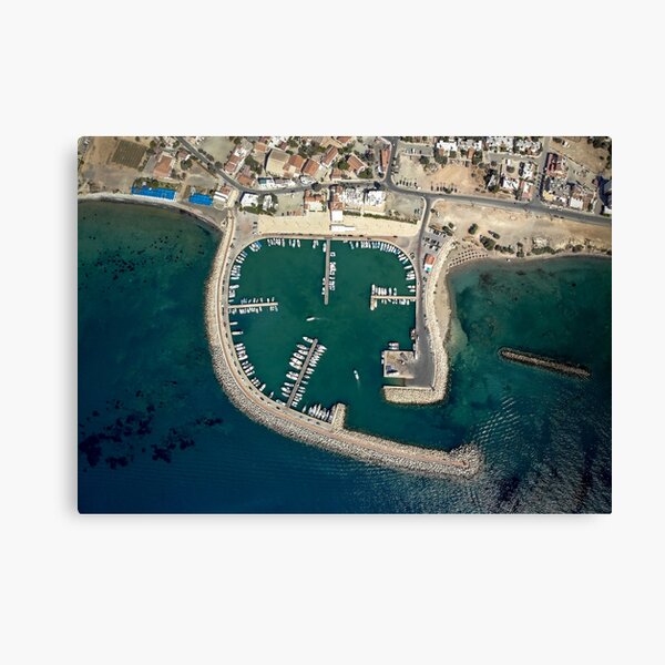 Birds eye view of Zygi Marina Canvas Print
