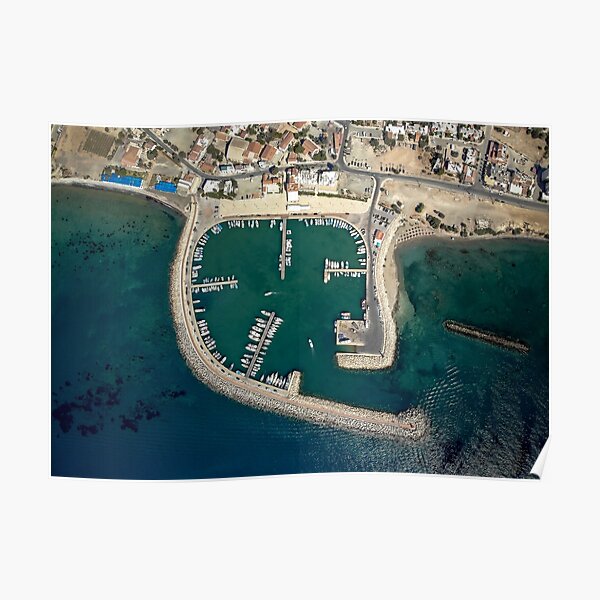 Birds eye view of Zygi Marina Poster