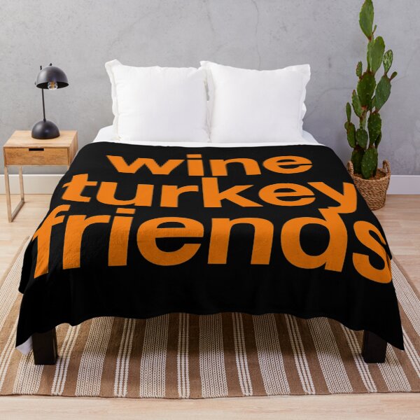 Item preview, WTF - Wine Turkey Friends - Friendsgiving Shirt designed and sold by WordsmithNerd.