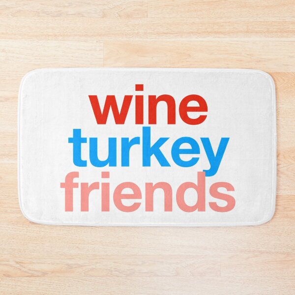 Item preview, WTF - Wine Turkey Friends - Friendsgiving Shirt designed and sold by WordsmithNerd.