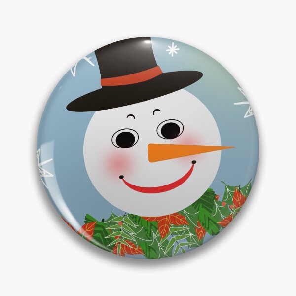 Item preview, Jolly snowman Christmas mask designed and sold by designInk.