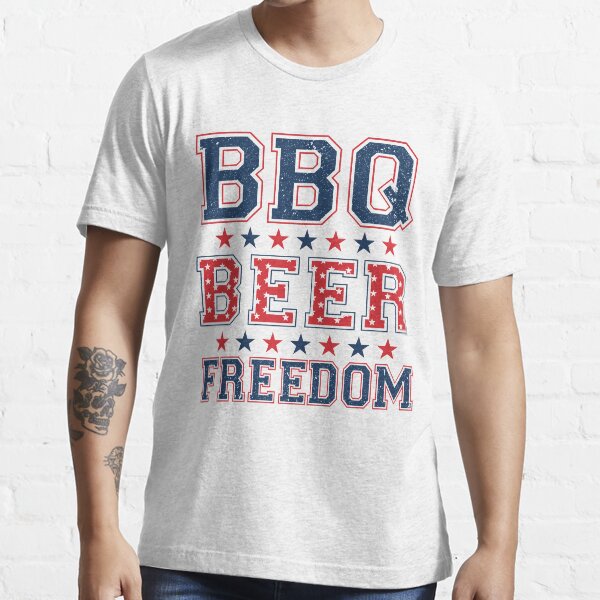 Bbq beer freedom t shirt Clearance