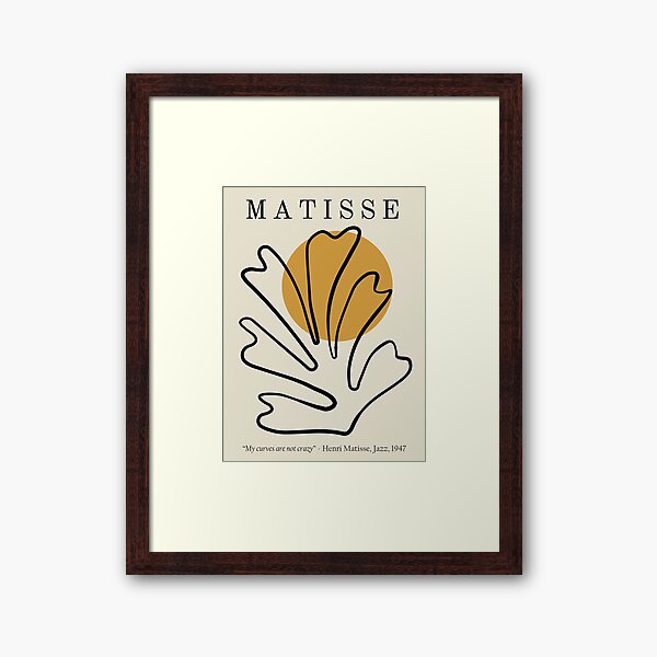 Item preview, Henri Matisse - Cutouts Lithograph Design - My Curves Are Not Crazy designed and sold by artswag.