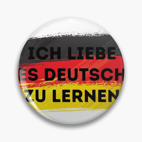 Item preview, I LOVE LEARNING GERMAN Language Quote Flag designed and sold by a-little-ink.