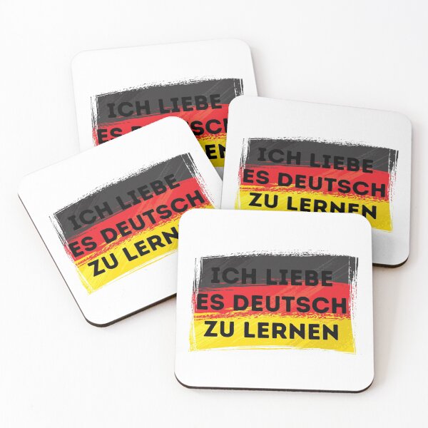 Item preview, I LOVE LEARNING GERMAN Language Quote Flag designed and sold by a-little-ink.