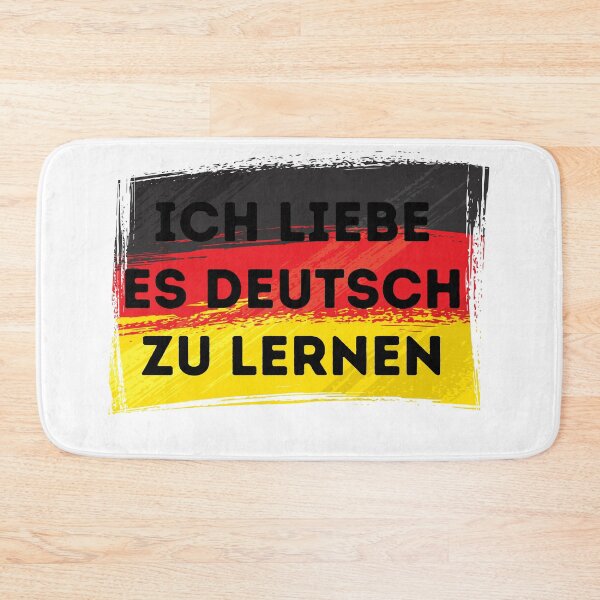 Item preview, I LOVE LEARNING GERMAN Language Quote Flag designed and sold by a-little-ink.
