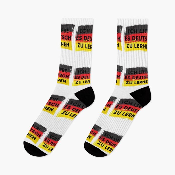 Item preview, I LOVE LEARNING GERMAN Language Quote Flag designed and sold by a-little-ink.