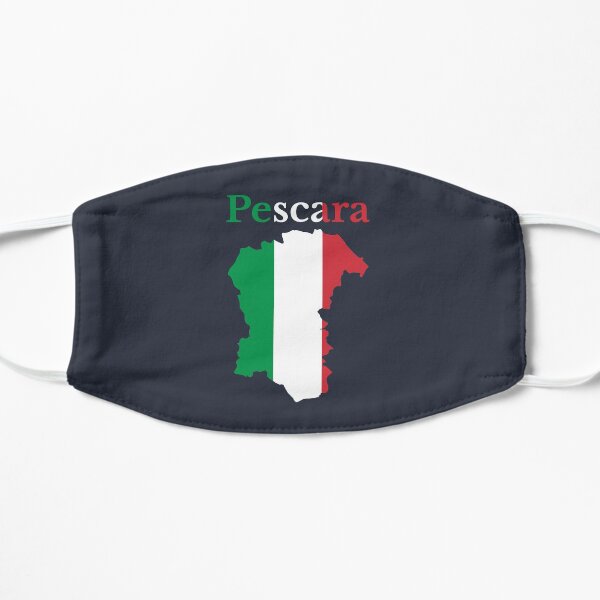 Province of Pescara Map, Italian Province. Flat Mask