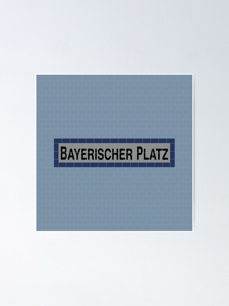 Alternate view of Bayerischer Platz Station Tiles (Berlin U4) Poster