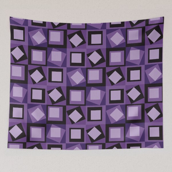 Item preview, Tilted Squares Geometric Pattern – Purple designed and sold by RoguePatterns.