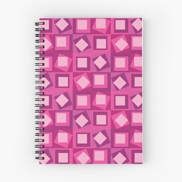 Aperçu de l'œuvre Motif Géométrique Carrés Inclinés - Fuchsia créée et vendue par RoguePatterns.