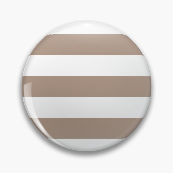 Item preview, Medium WARM TAUPE and WHITE Horizontal STRIPES designed and sold by RachelMacht.