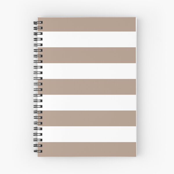 Item preview, Medium WARM TAUPE and WHITE Horizontal STRIPES designed and sold by RachelMacht.
