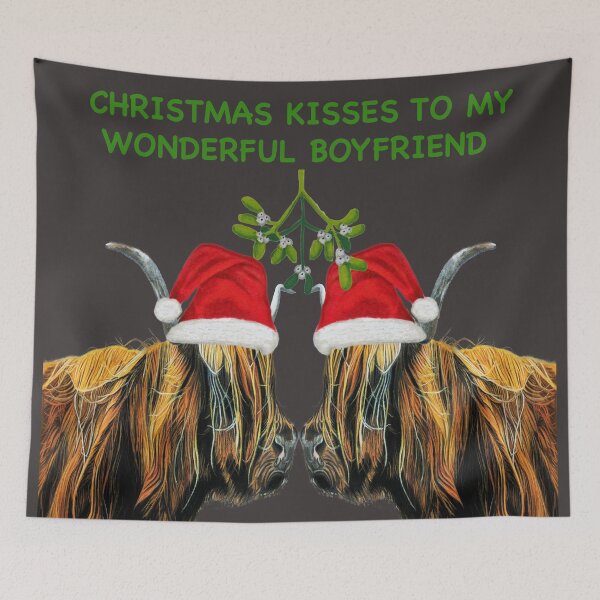 Item preview, Christmas Kisses to my wonderful boyfriend  designed and sold by IslesArt.