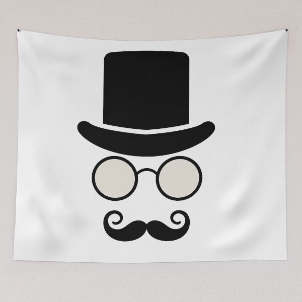 Item preview, Mustache And Wayfarer Glasses designed and sold by All in One  Design.