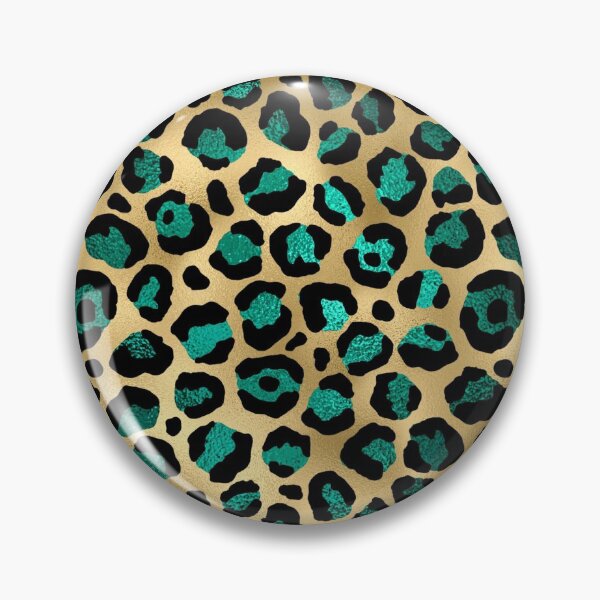 Item preview, Green and Gold Leopard Print Pattern designed and sold by RougeAtelier.