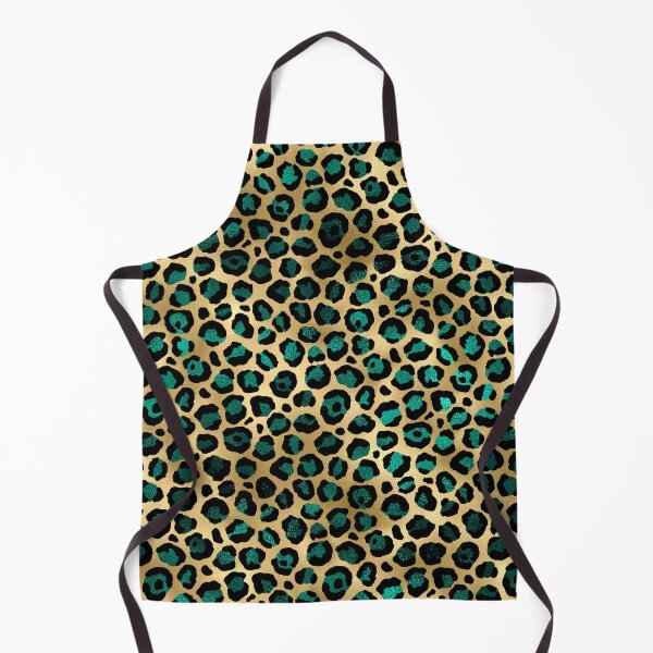 Item preview, Green and Gold Leopard Print Pattern designed and sold by RougeAtelier.