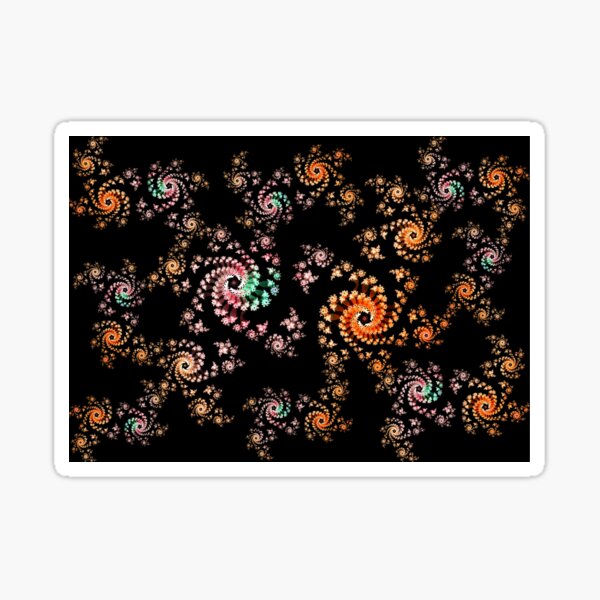 Fractal Pattern 45 Sticker