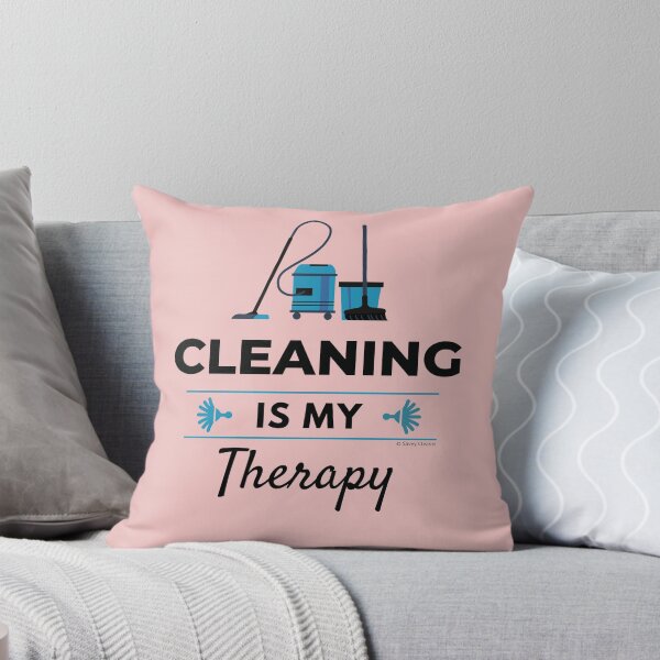 Item preview, Cleaning is My Therapy Motivation Housekeeping Inspiration designed and sold by SavvyCleaner.