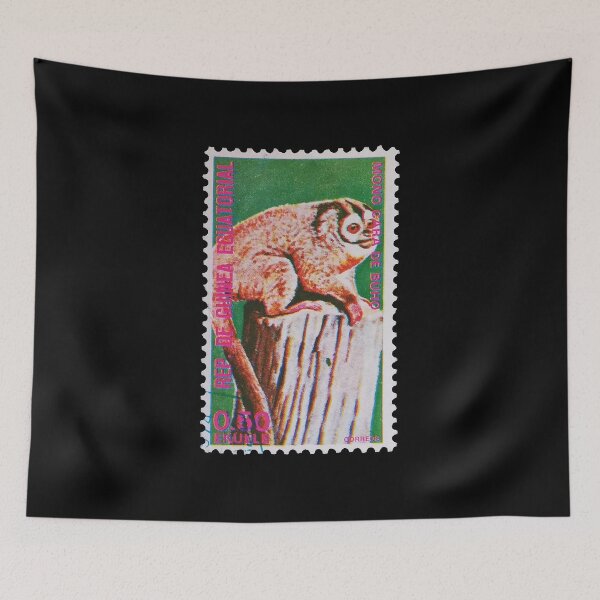 Item preview, Republic of Guinea - Vintage Monkey Green Stamp  designed and sold by StampCollection.