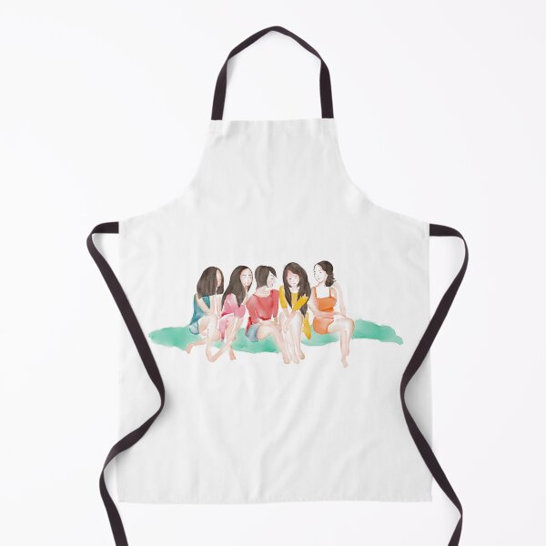 Item preview, Watercolor Illustration of Five girls partying on the lawn and chatting gossip designed and sold by iswenyi.