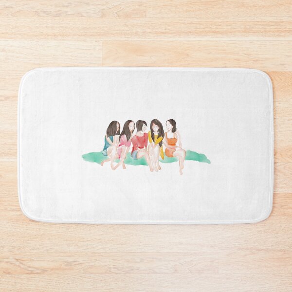 Item preview, Watercolor Illustration of Five girls partying on the lawn and chatting gossip designed and sold by iswenyi.