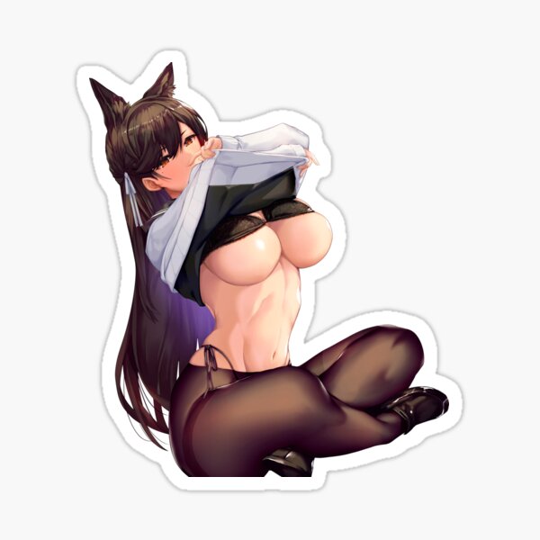 Waifu Atago Boobs | Azur Lane Sticker