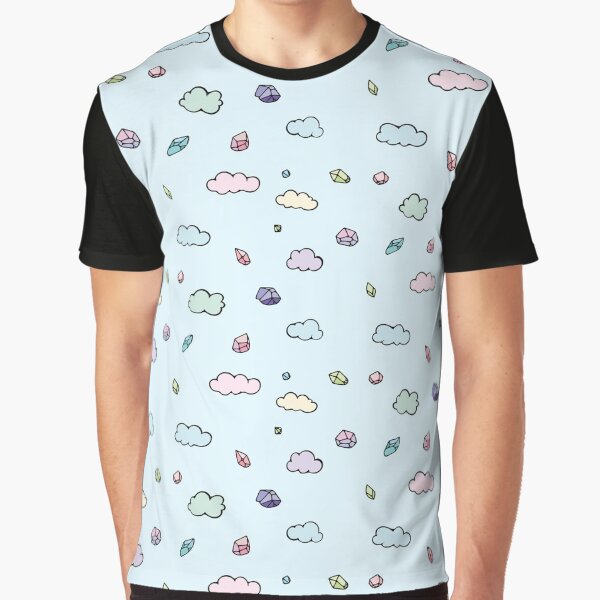 Cloudy Gem Print Graphic T-Shirt