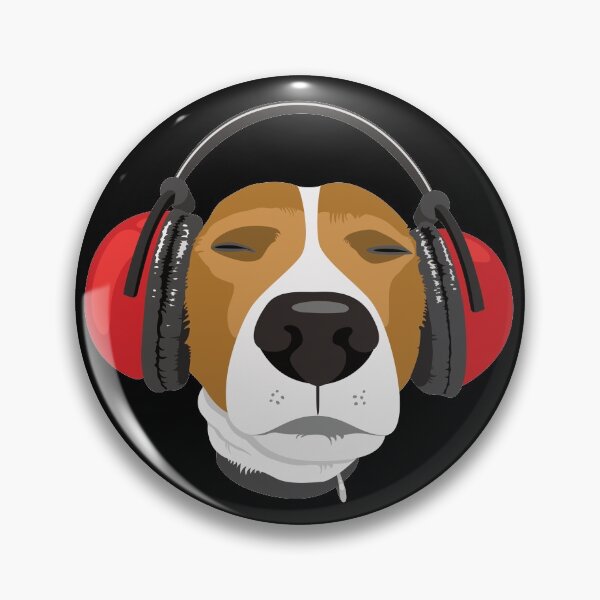 Item preview, Dog Chilling To Tunes designed and sold by LazyBuffalo.