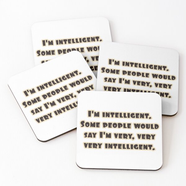 Item preview, People think i am intelligent designed and sold by Dutchartie.