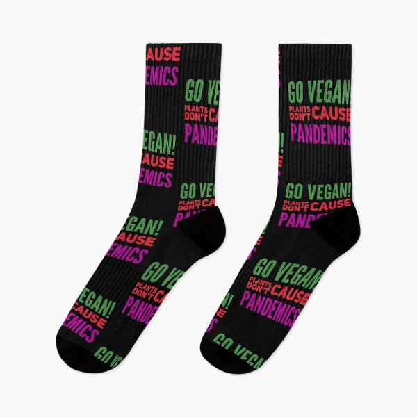 Item preview, Go Vegan, Plants don't cause pandemics, Funny vegan, vegan humor designed and sold by Mandala108.