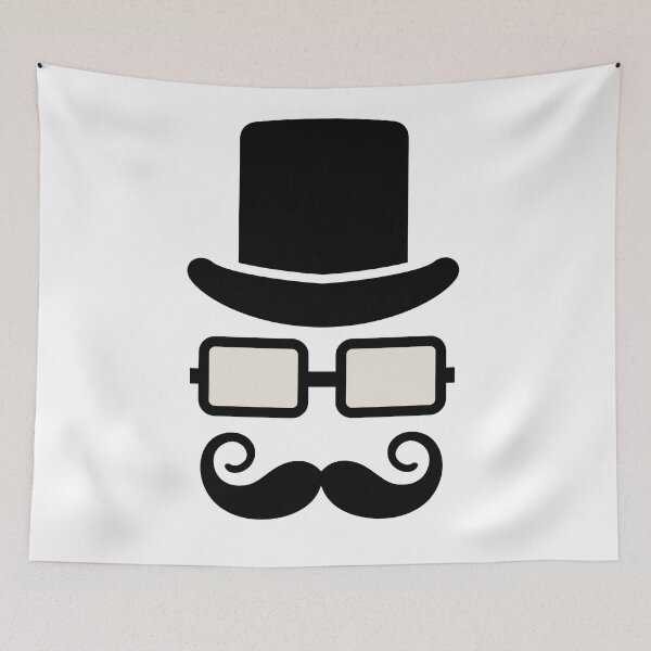 Item preview, Mustache And Wayfarer Glasses designed and sold by All in One  Design.